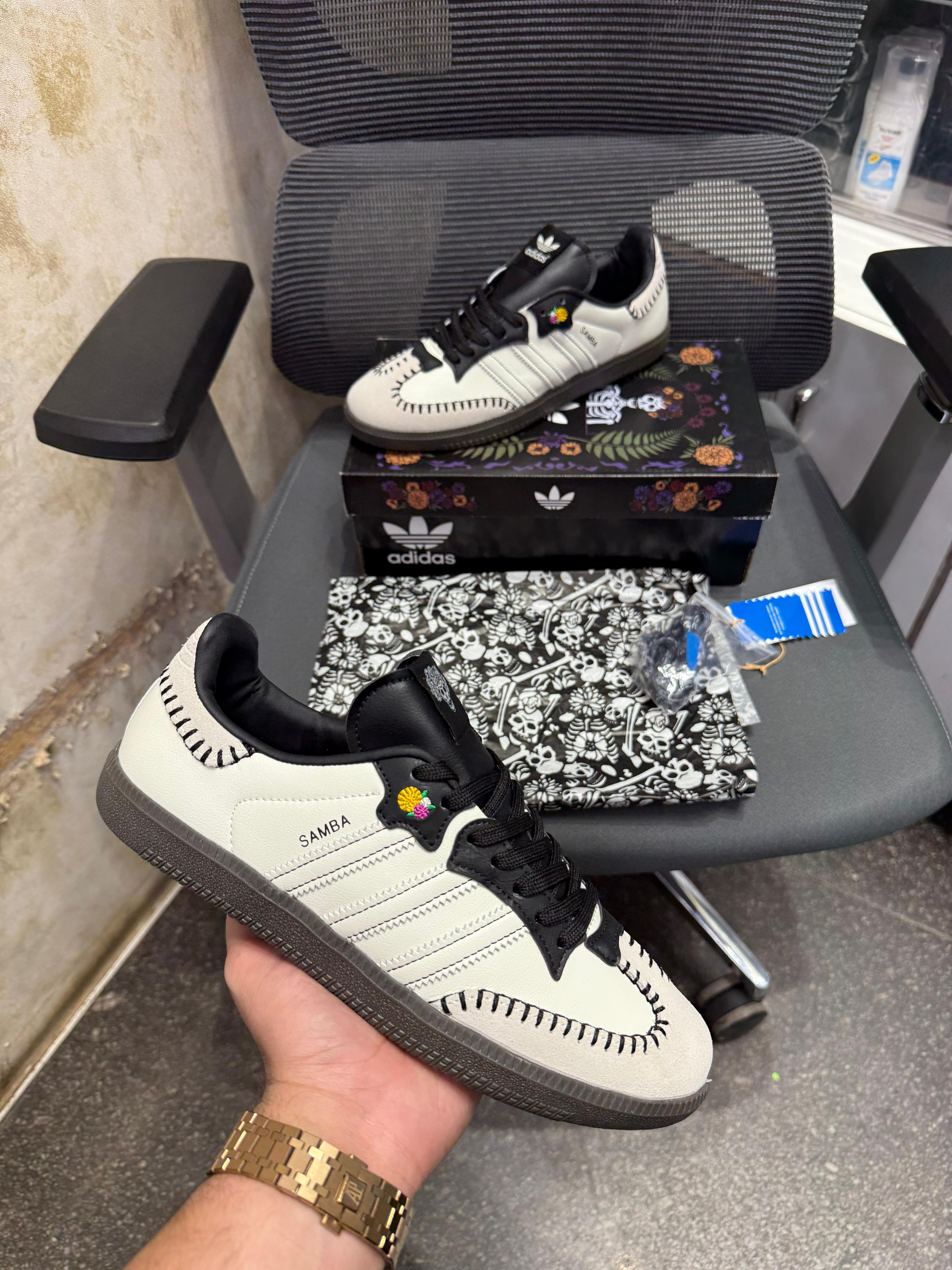 ADIDAS SAMBA DIA DE MUERTOS PACK OF WHITE 💀