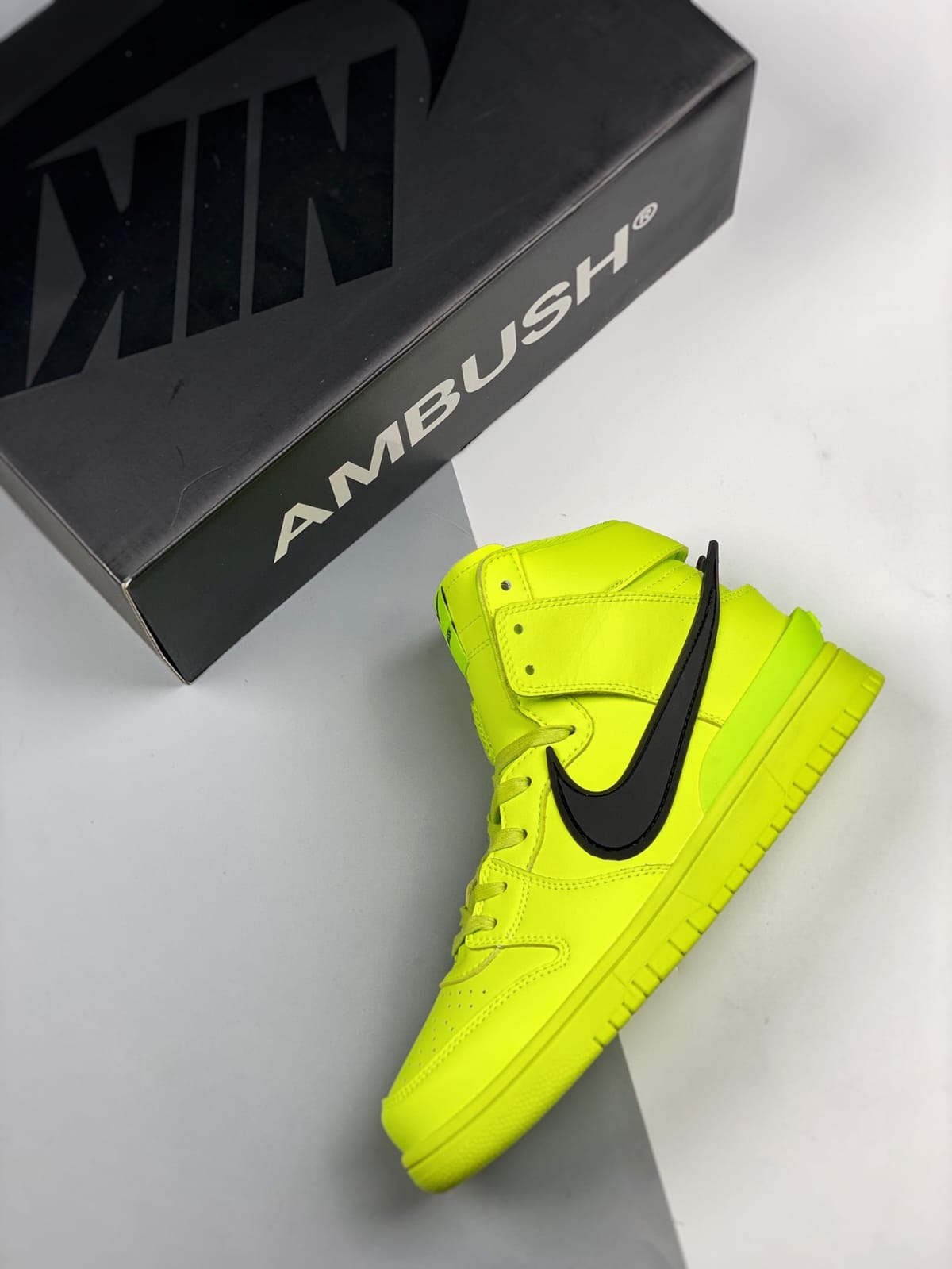 Nike Ambush Dunk High “Volt Green” – Bold Streetwear Statement Sneakers (Size 7 +)