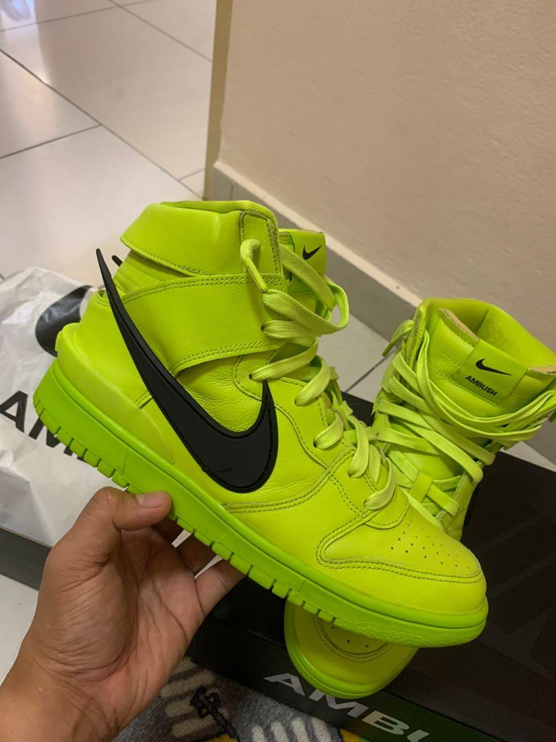 Nike Ambush Dunk High “Volt Green” – Bold Streetwear Statement Sneakers (Size 7 +)