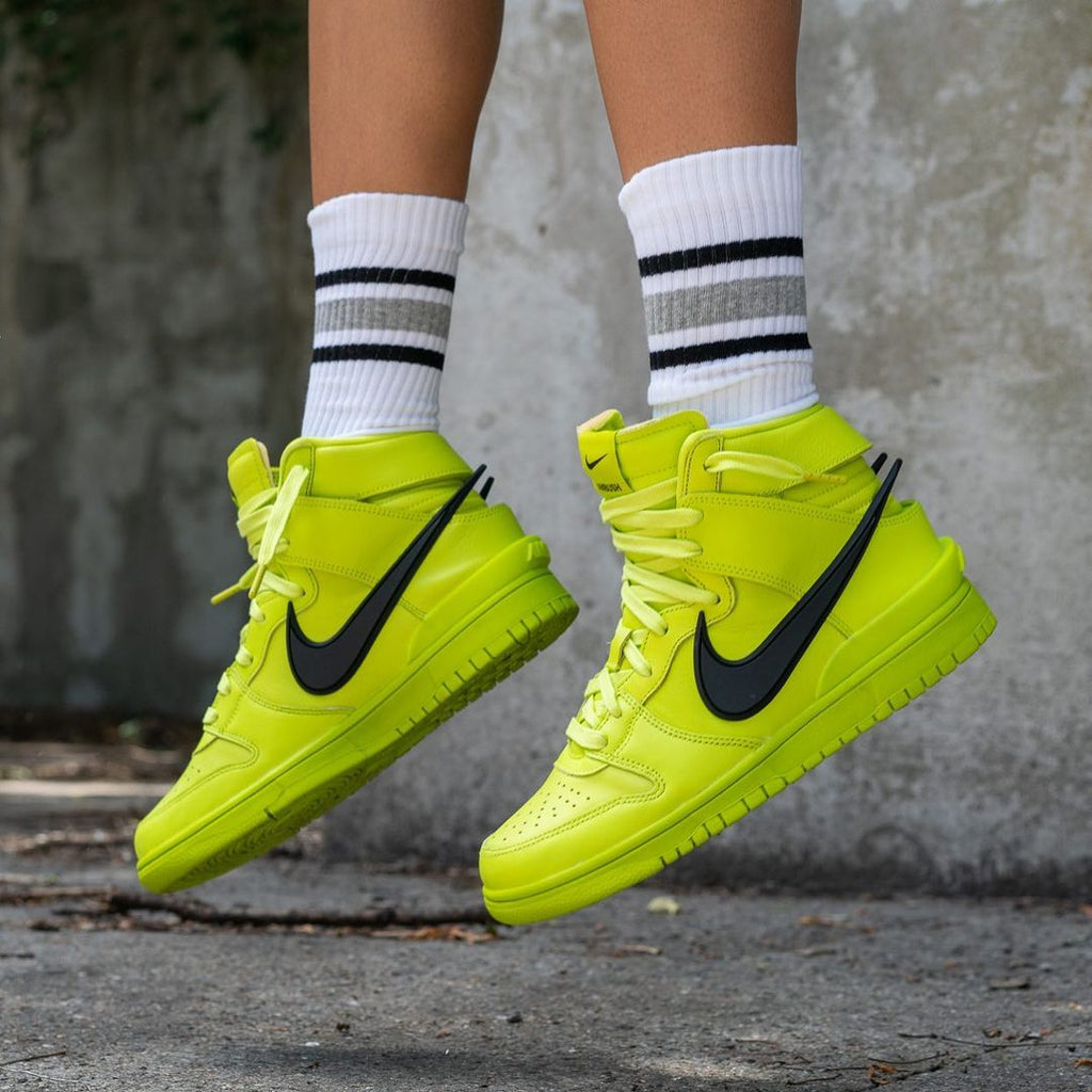 Nike Ambush Dunk High “Volt Green” – Bold Streetwear Statement Sneakers (Size 7 +)