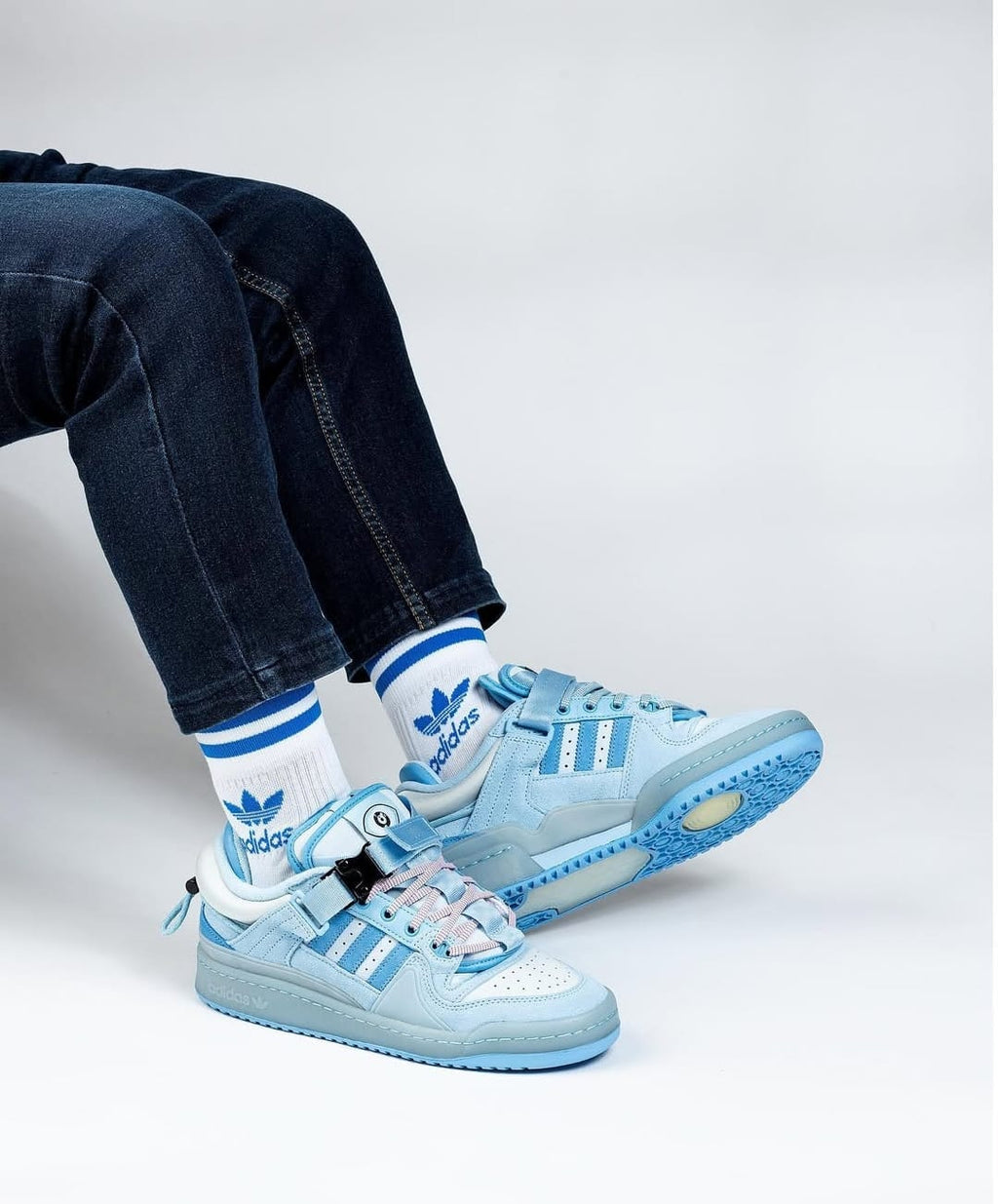 Adidas x Bad Bunny Forum “Blue Tint” – Premium Edition Sneakers with Original Box