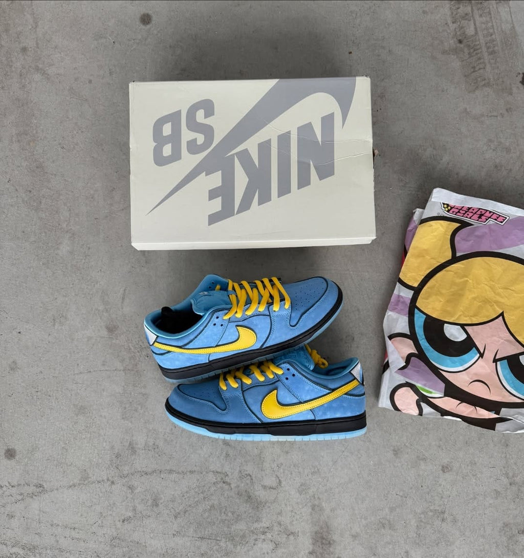 Nike SB Dunk Low “Powerpuff Girls – Bubbles” – Premium Edition Sneakers with Original Box & Extras
