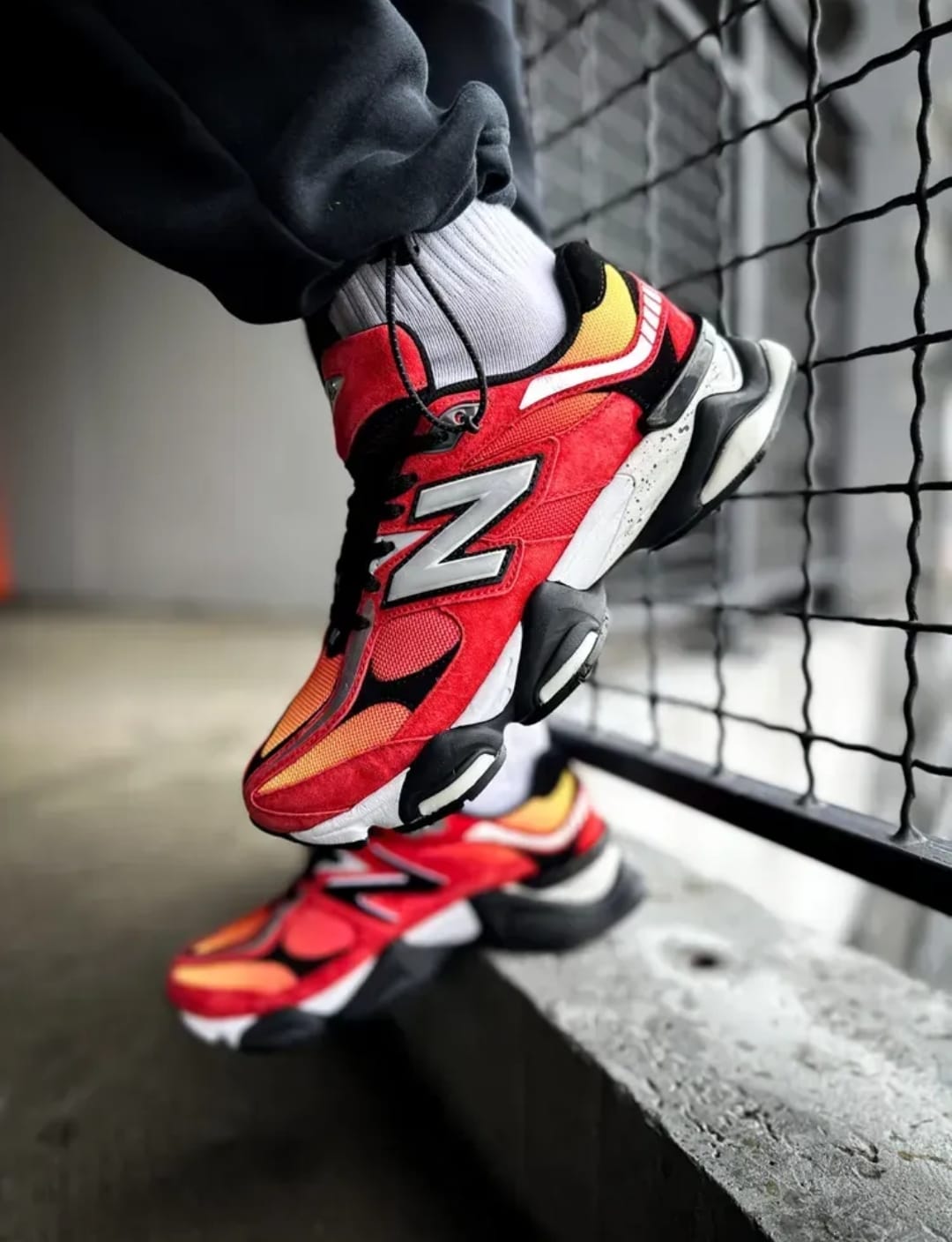 New Balance 9060 “Fire Sign” – Premium Masterpiece Sneakers with Original Box