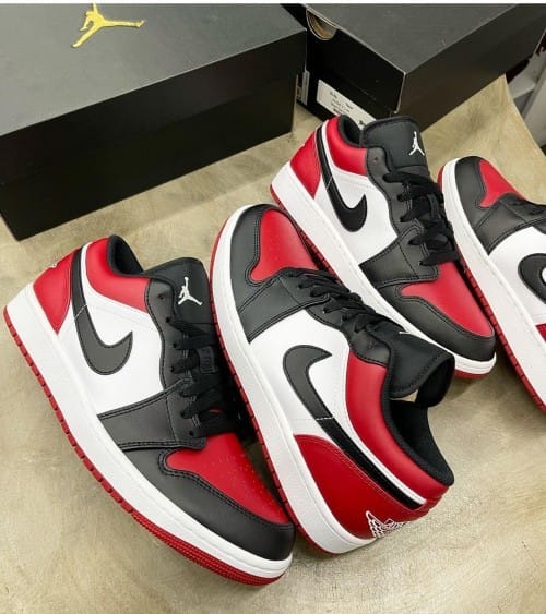 Air Jordan 1 Low “Bred Toe” – Premium Masterpiece Sneakers with Original Box