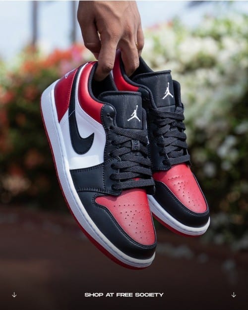 Air Jordan 1 Low “Bred Toe” – Premium Masterpiece Sneakers with Original Box