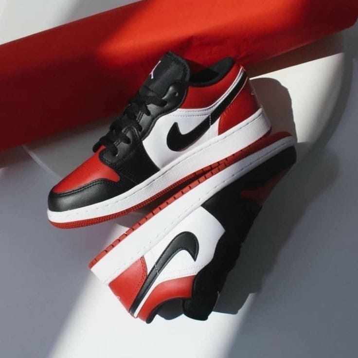 Air Jordan 1 Low “Bred Toe” – Premium Masterpiece Sneakers with Original Box