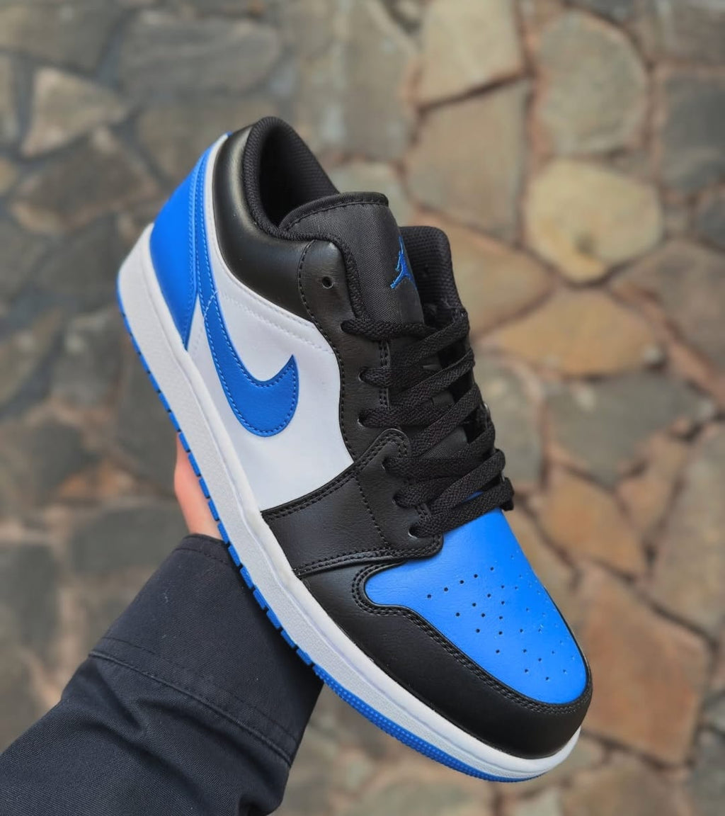 Nike Air Jordan 1 Retro Low “Alternate Royal Toe” – Premium Masterpiece Sneakers with Original Box