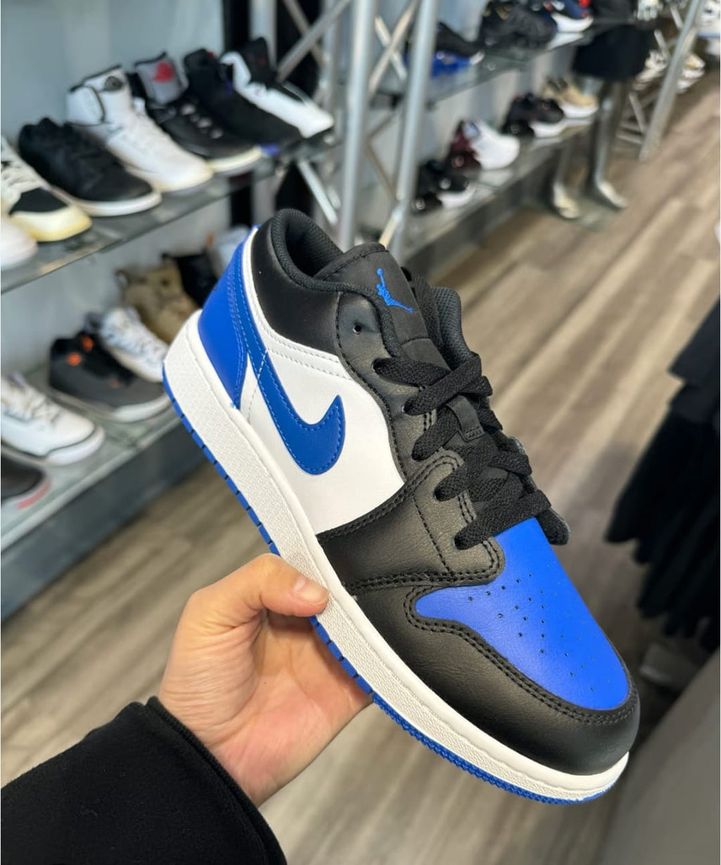 Nike Air Jordan 1 Retro Low “Alternate Royal Toe” – Premium Masterpiece Sneakers with Original Box