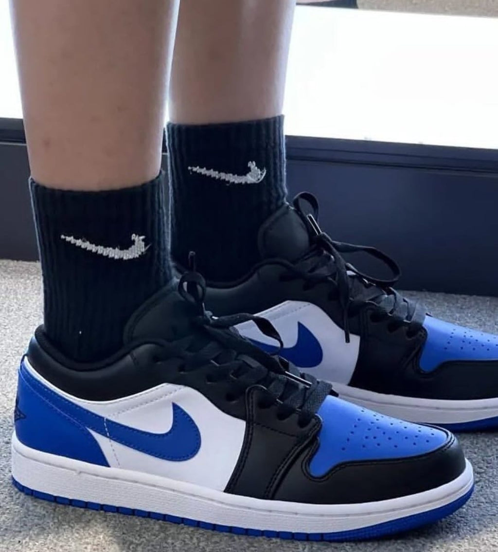 Nike Air Jordan 1 Retro Low “Alternate Royal Toe” – Premium Masterpiece Sneakers with Original Box
