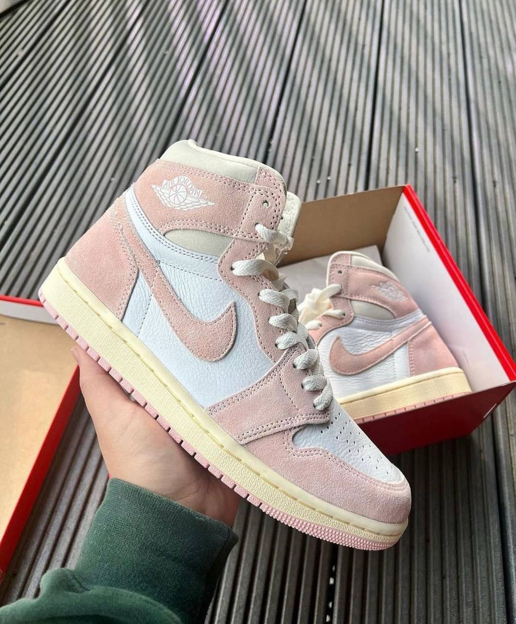 Nike Air Jordan 1 Retro “Washed Pink” – Premium Edition Sneakers with Original Box