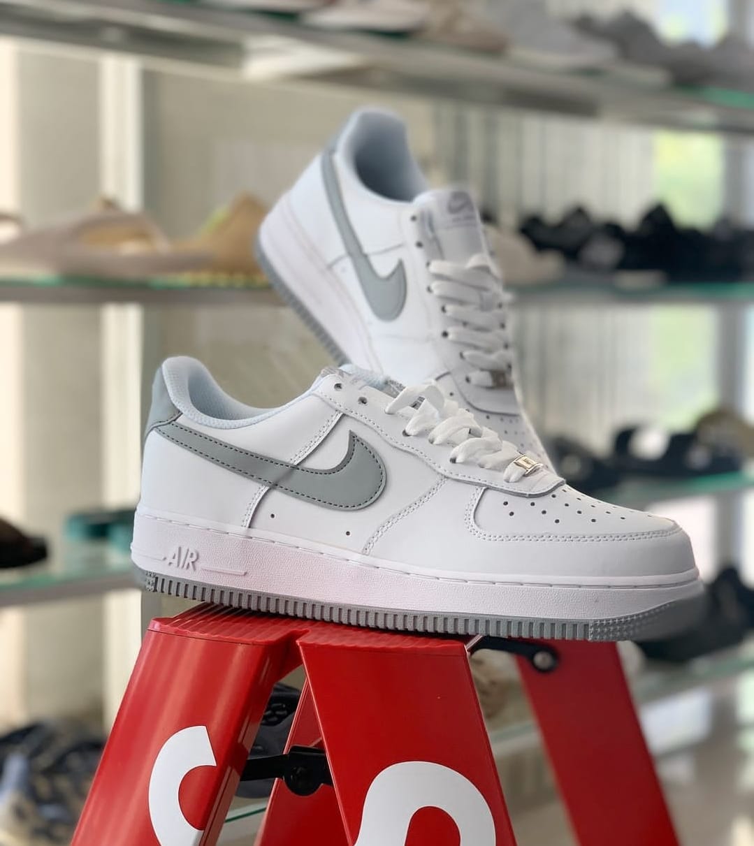 Nike Air Force 1 Low Light Smoke Grey – Premium Masterpiece with Box