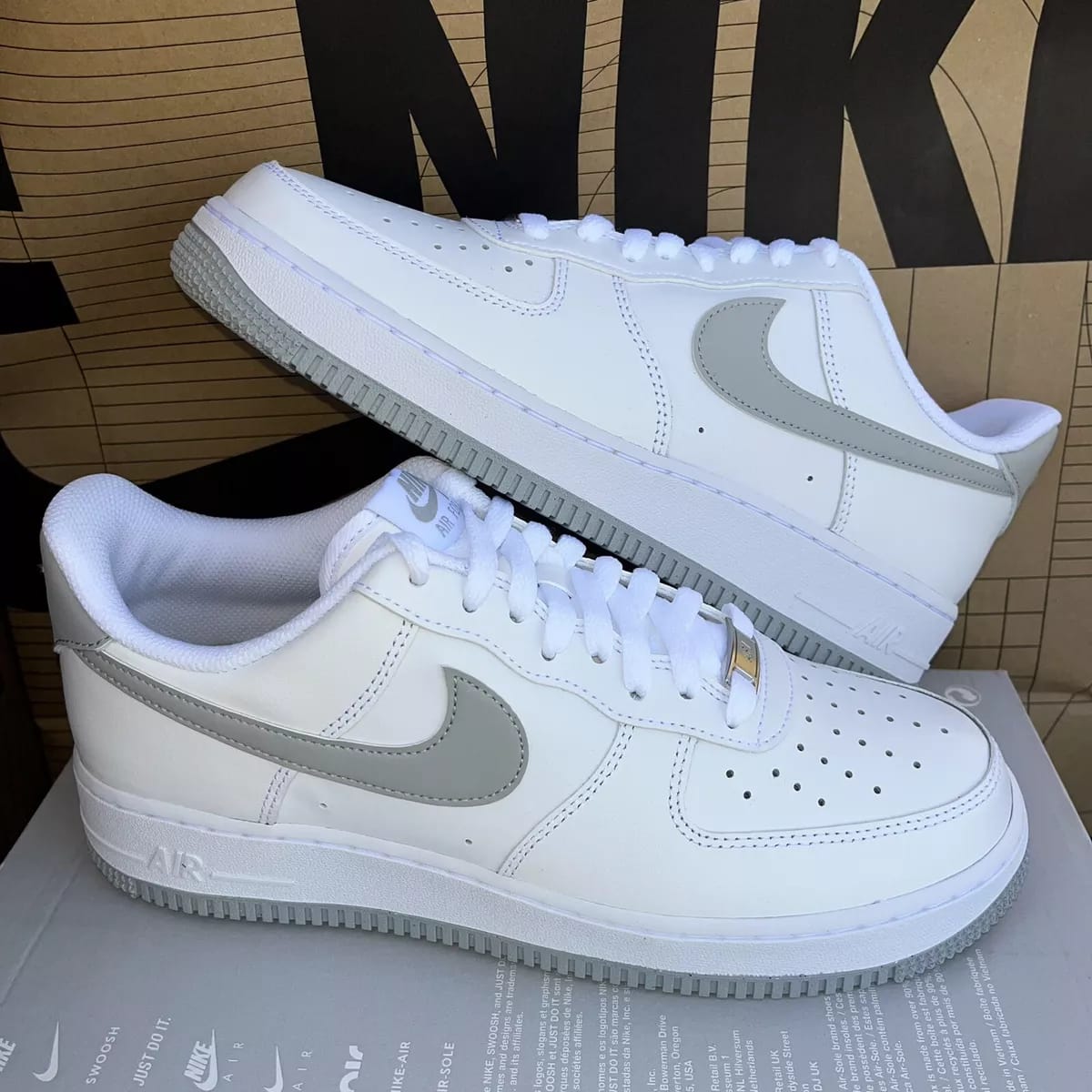 Nike Air Force 1 Low Light Smoke Grey – Premium Masterpiece with Box