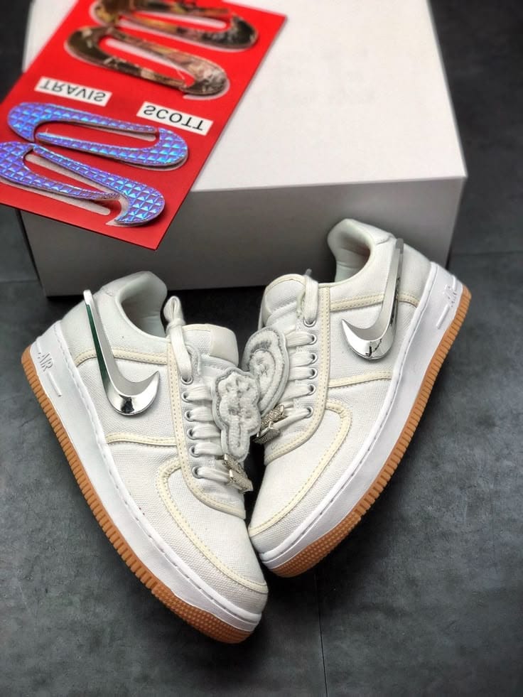 Nike Air Force 1 Low x Travis Scott Sail – Premium Masterpiece with Box