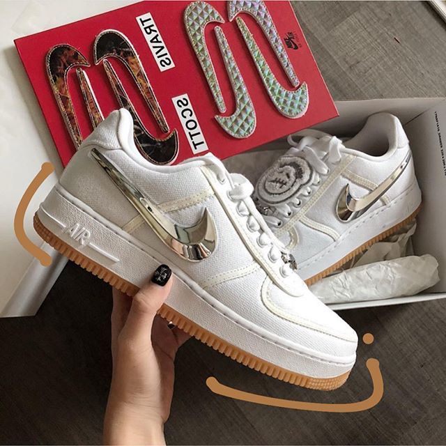 Nike Air Force 1 Low x Travis Scott Sail – Premium Masterpiece with Box