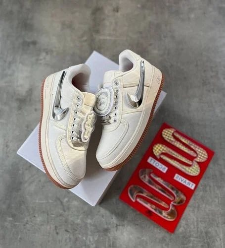 Nike Air Force 1 Low x Travis Scott Sail – Premium Masterpiece with Box