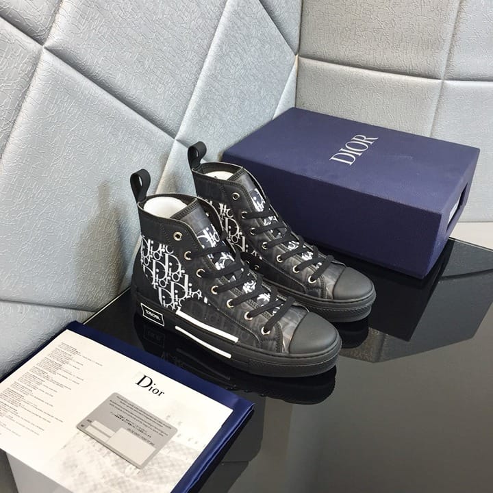 Dior B23 High Top Oblique Black – Premium Designer Sneakers with Box