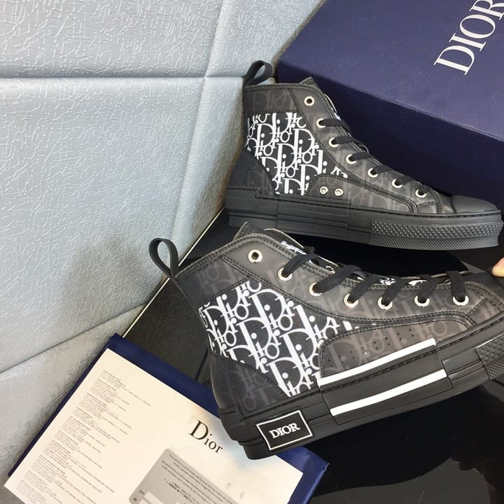 Dior B23 High Top Oblique Black – Premium Designer Sneakers with Box