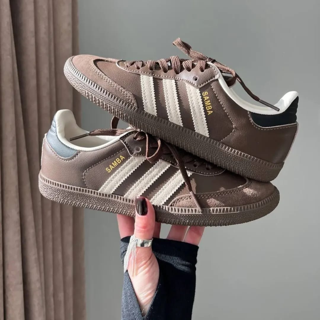 Adidas Samba OG “Dark Brown Beige Gum” – Premium Classic Sneakers with Original Box