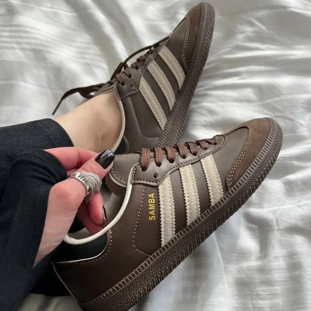 Adidas Samba OG “Dark Brown Beige Gum” – Premium Classic Sneakers with Original Box