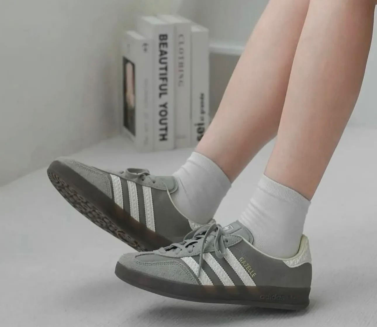 Adidas Gazelle “Grey Wolf” – Premium Edition with OG Box 🐺🔥