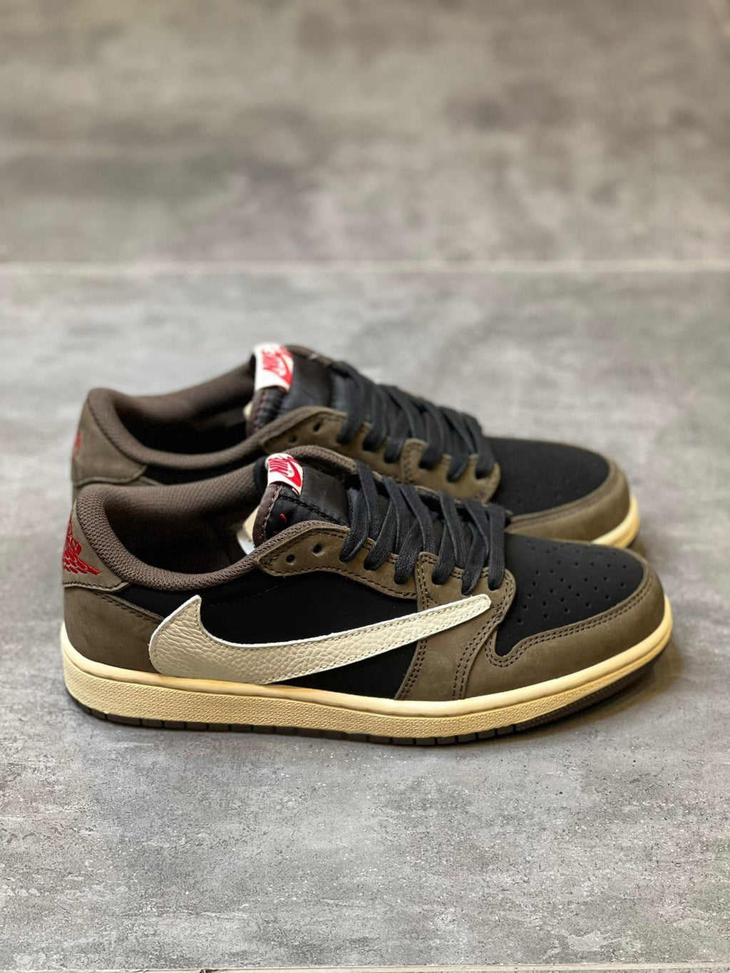 Travis Scott x Nike Air Jordan 1 Low “Velvet Brown” – Premium Masterpiece Sneakers with Original Box