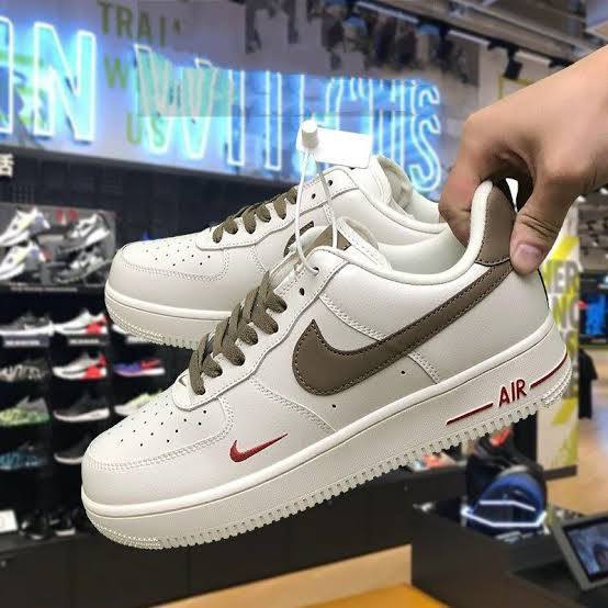 Nike Air Force 1 Mini Red Swoosh – Premium Masterpiece Edition with Box