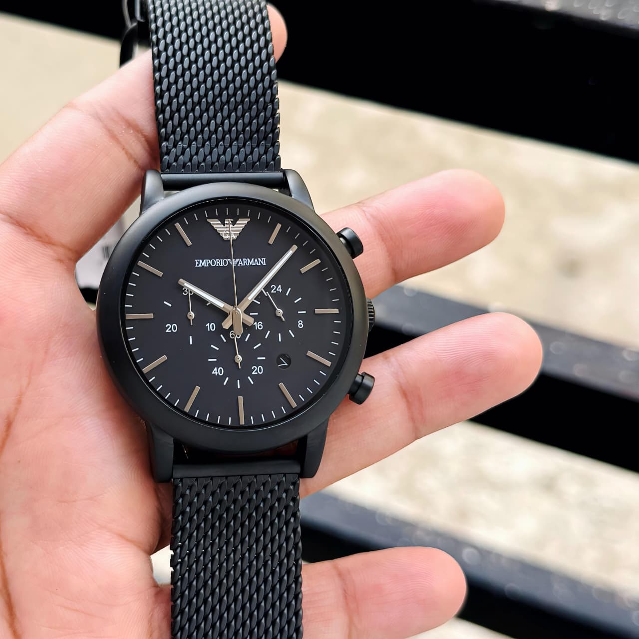 Emporio Armani AR1968 Chronograph Men’s Watch – Premium Stainless Steel Edition