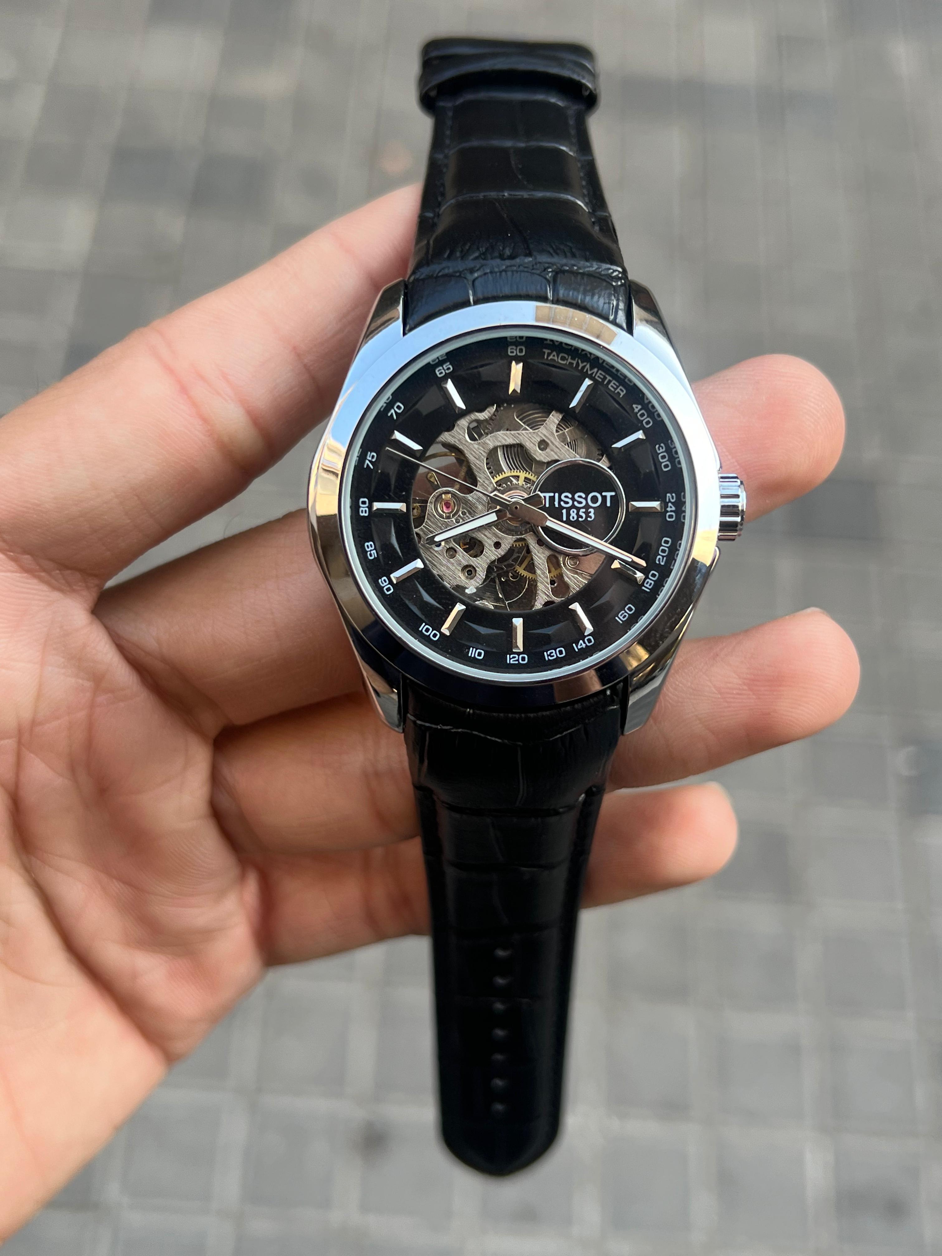 Tissot 1853 Skeleton Automatic Watch – Premium Swiss Open-Heart Edition