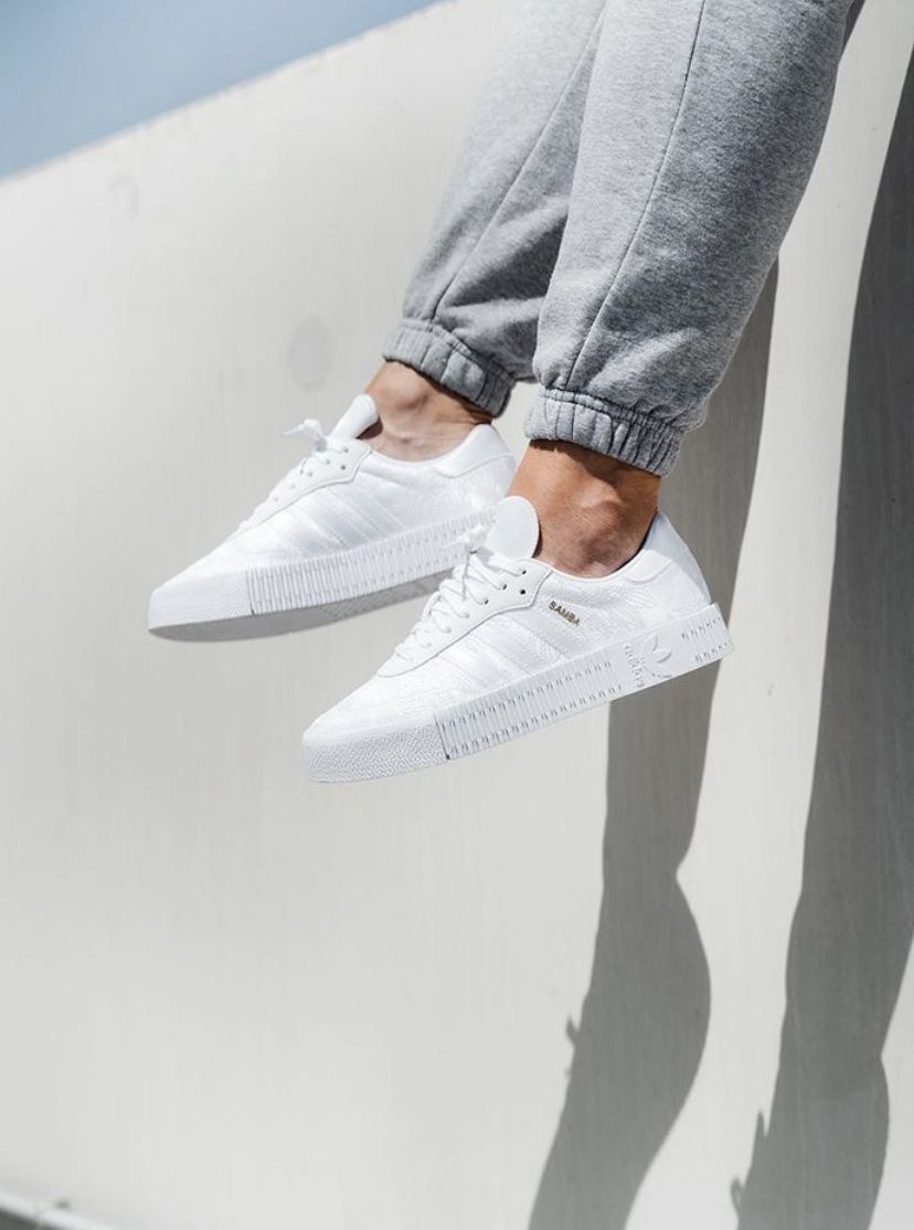Adidas Samba Platform “Triple White” – Premium Edition with Box 🤍🔥