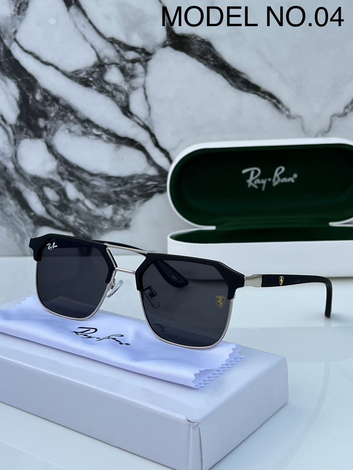 Ray-Ban 04 Silver Black